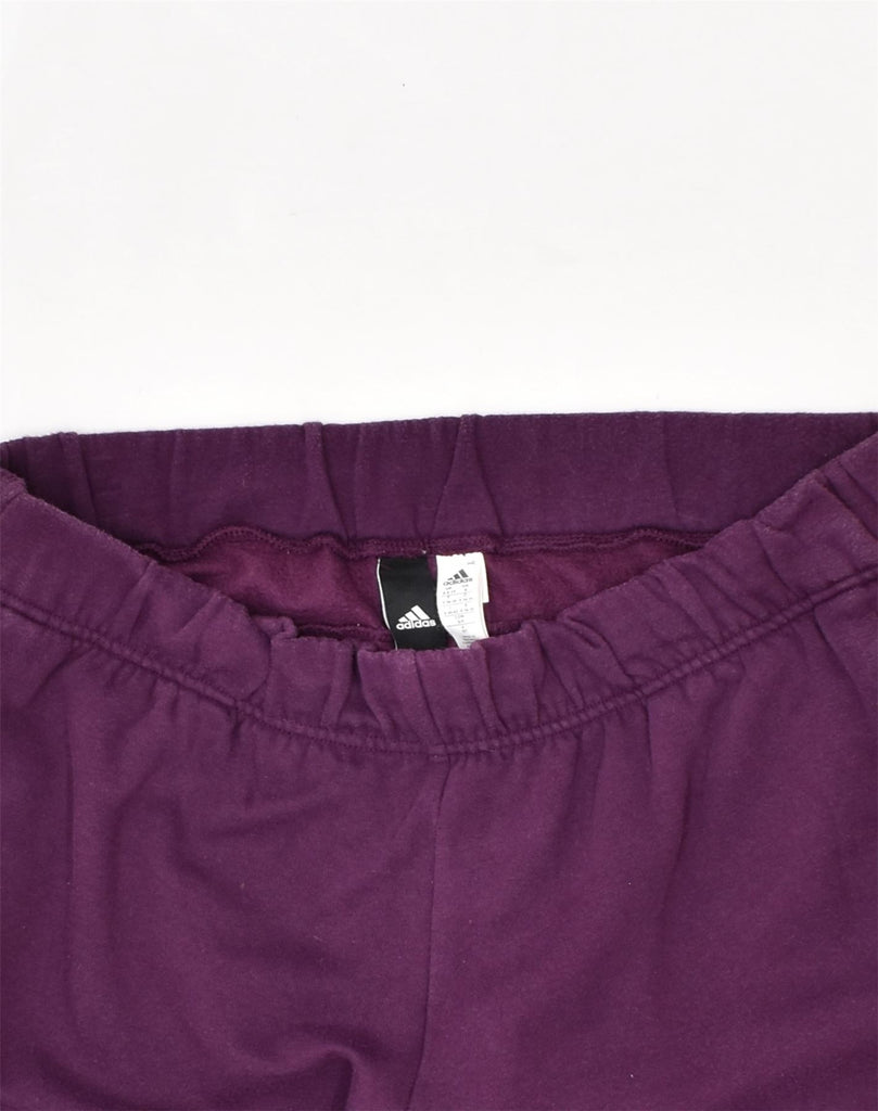 ADIDAS Womens Tracksuit Trousers UK 10 Small Purple Cotton | Vintage | Thrift | Second-Hand | Used Clothing | Messina Hembry 