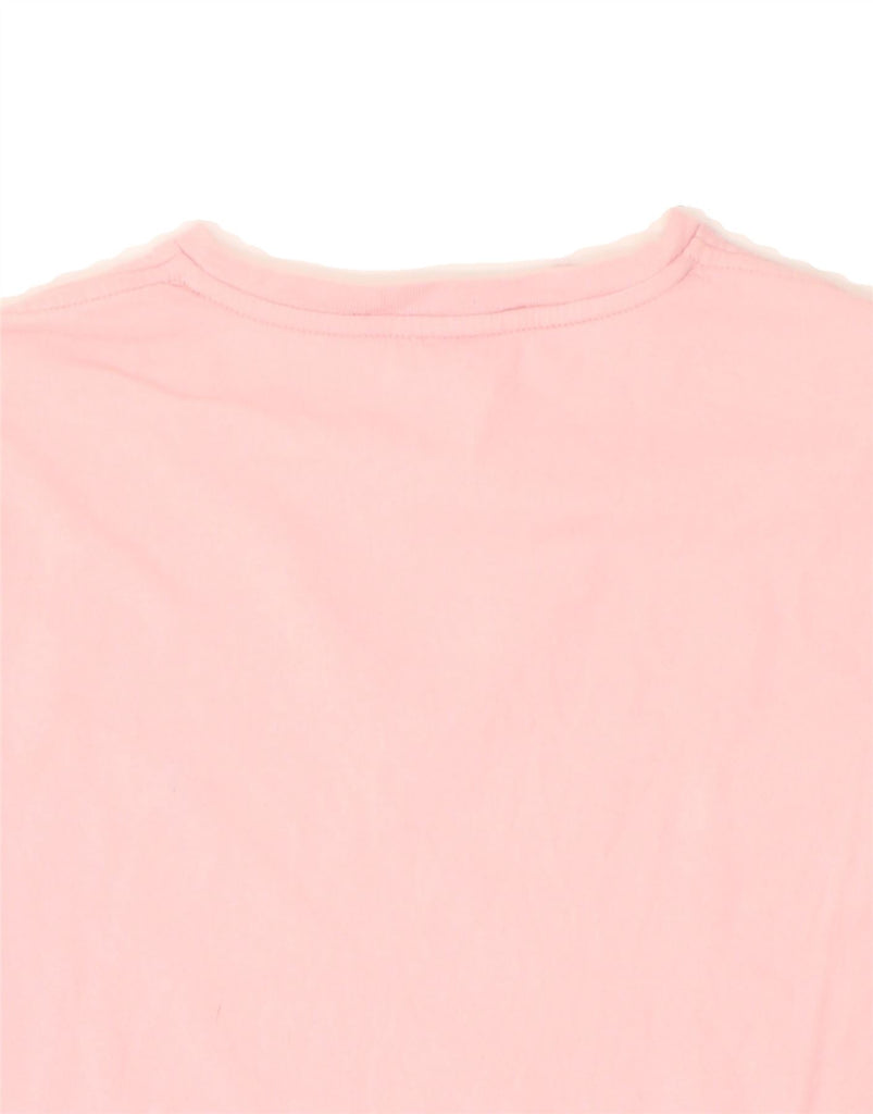 RALPH LAUREN Womens T-Shirt Top UK 14 Medium Pink Cotton | Vintage Ralph Lauren | Thrift | Second-Hand Ralph Lauren | Used Clothing | Messina Hembry 