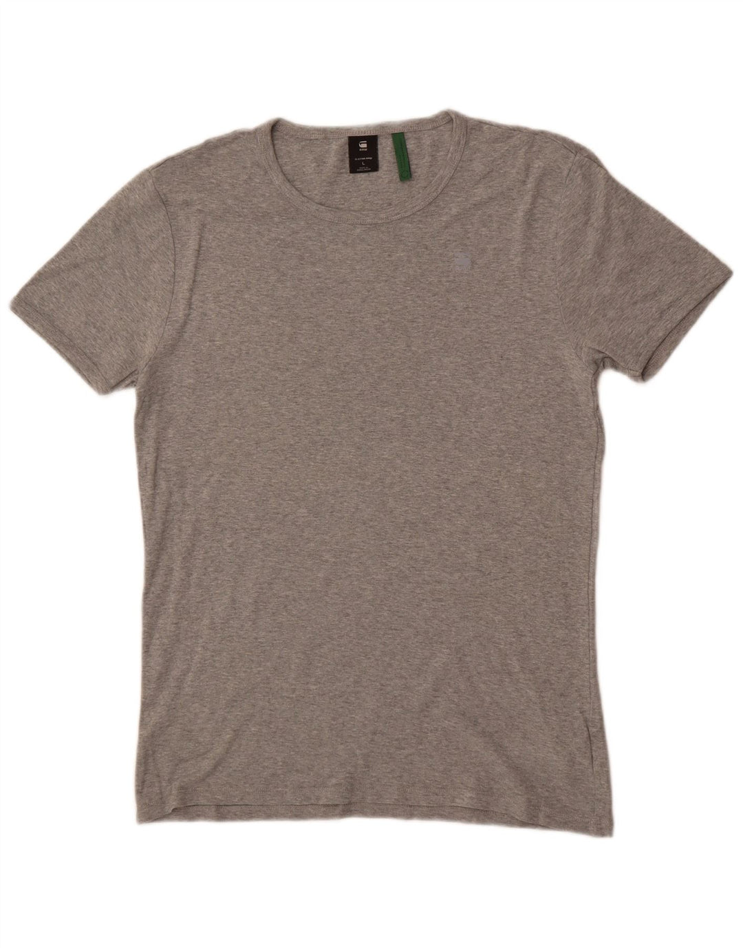 G-Star Mens T-Shirt Top Large Grey Flecked Cotton