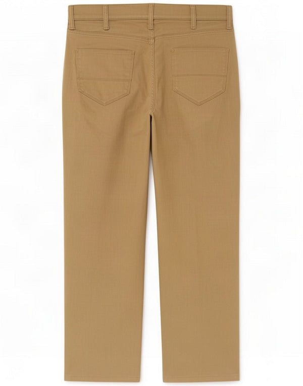 Marks & Spencer Mens Straight Casual Trousers W38 L29 Beige Cotton