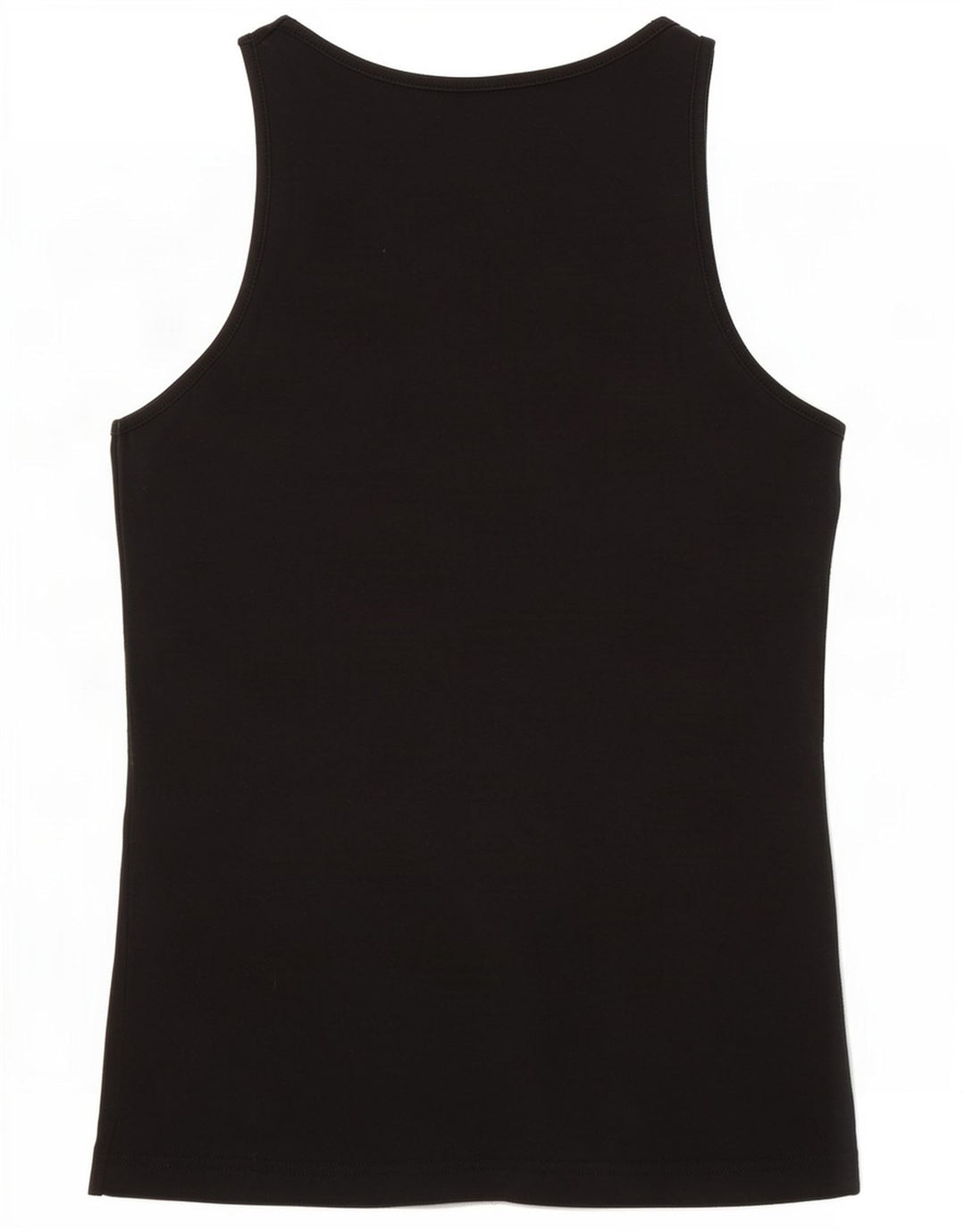 Dack's Womens Vest Top UK 14 Large Black Cotton
