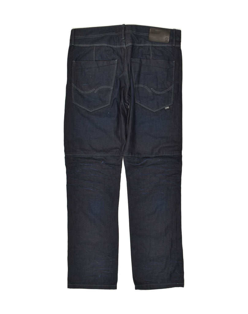 JACK & JONES Mens Straight Jeans W36 L34  Navy Blue Cotton Vintage Jack & Jones and Second-Hand Jack & Jones from Messina Hembry 