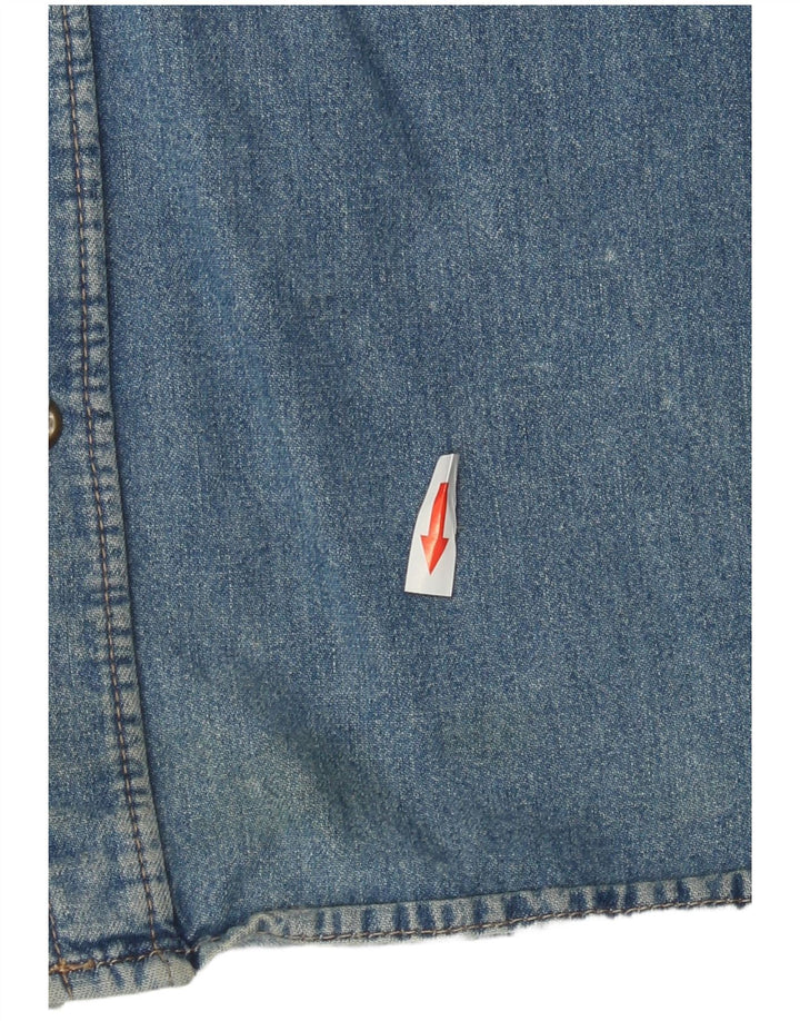 Diesel Mens Denim Shirt XL Blue Cotton