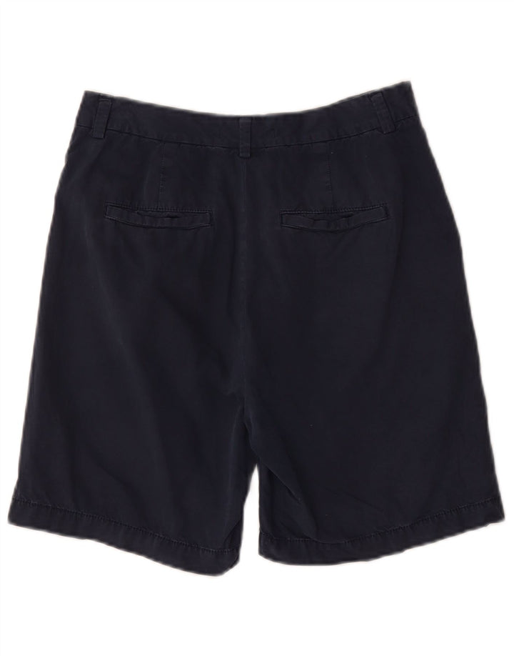 Marks & Spencer Womens High Waist Chino Shorts W28 Medium Navy Blue