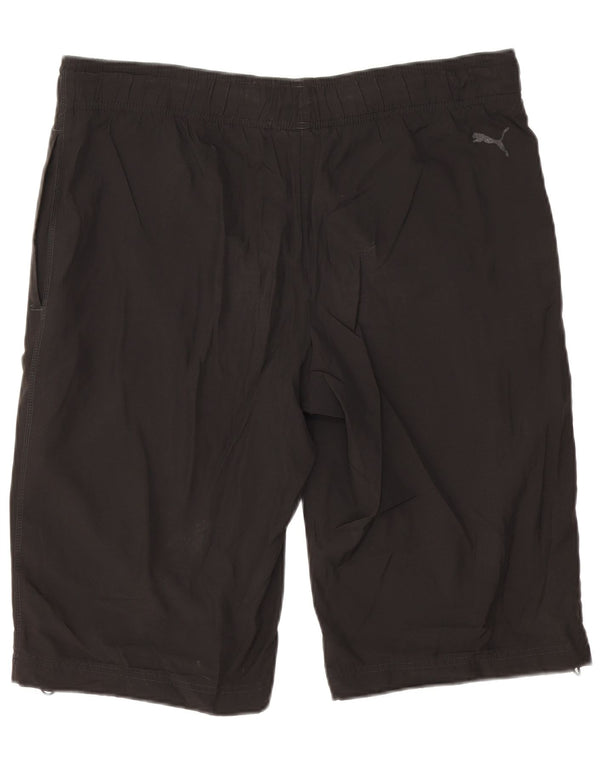 Puma Mens Graphic Sport Shorts Medium  Black