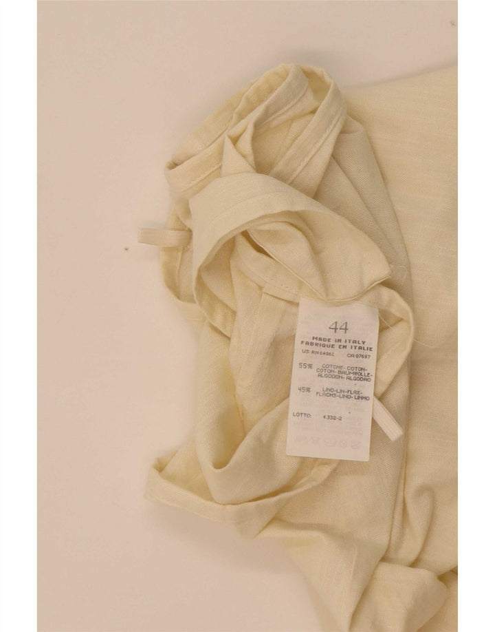 Benetton Womens Mini Wrap Skirt IT 44 Medium W28 Beige Cotton