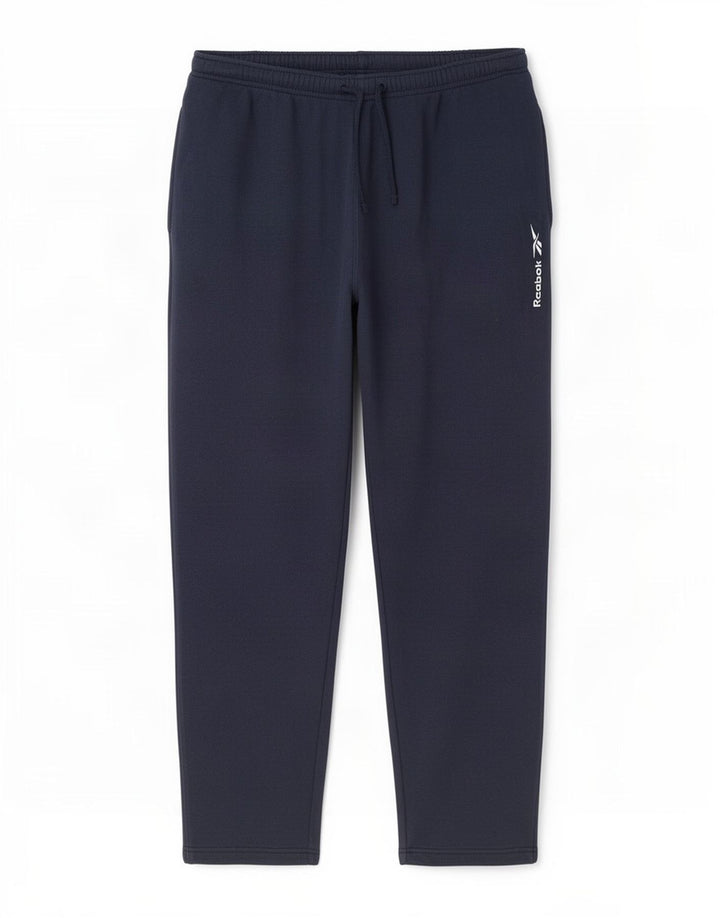 Reebok Mens Tracksuit Trousers Large Navy Blue Cotton