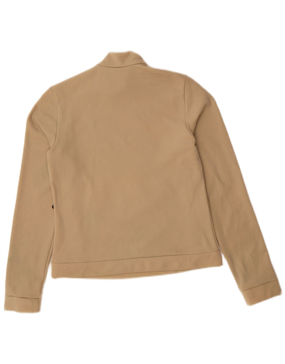 Fila Womens Zip Neck Sweatshirt Jumper UK 10 Small Beige