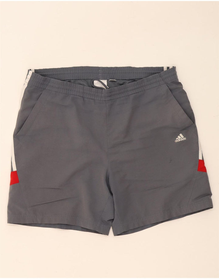 Adidas Mens Sport Shorts XL  Grey Colourblock Polyester