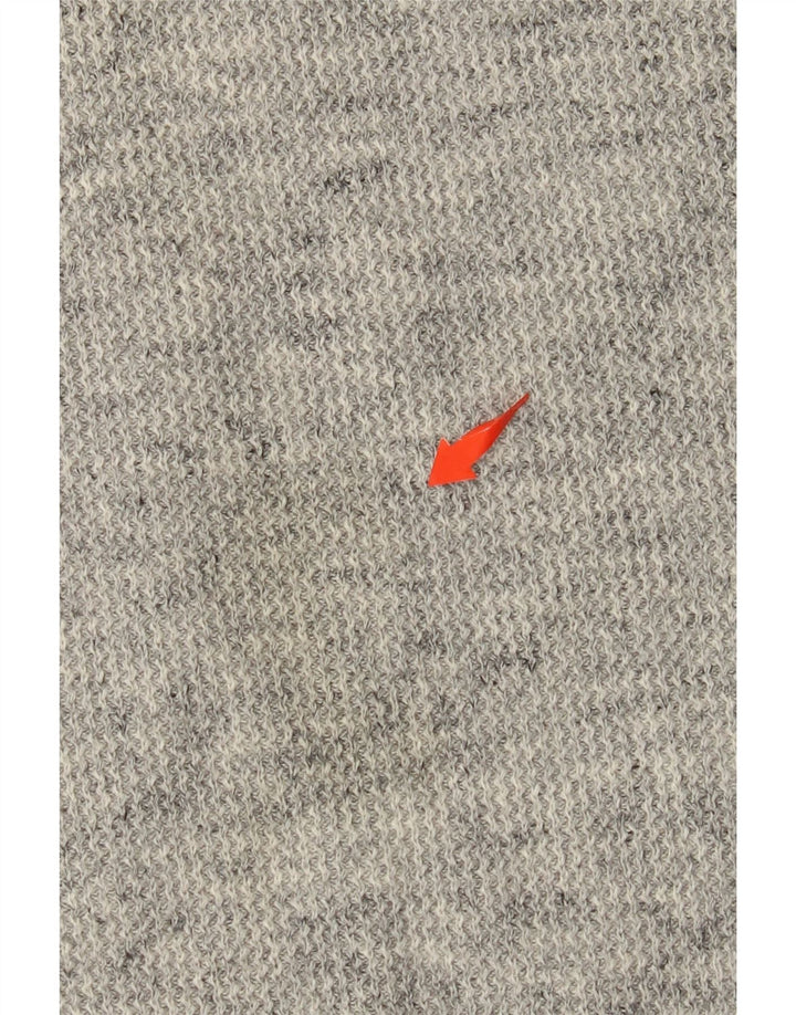 SUPERDRY Mens Crew Neck Jumper Sweater 3XL Grey Flecked Cotton