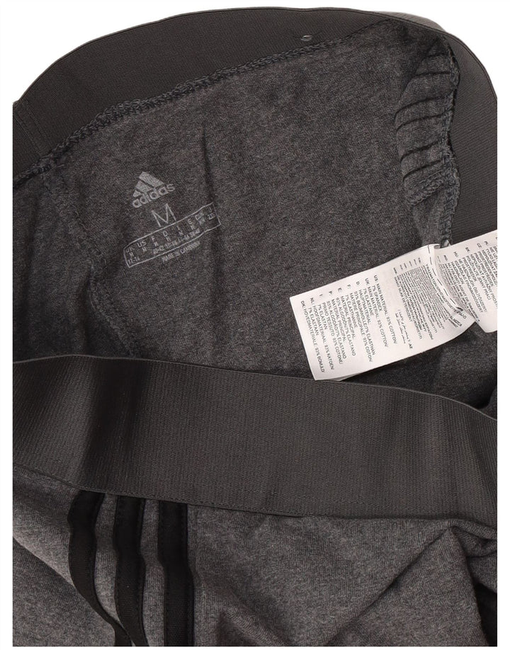 Adidas Womens Leggings UK 12/14 Medium  Grey Cotton