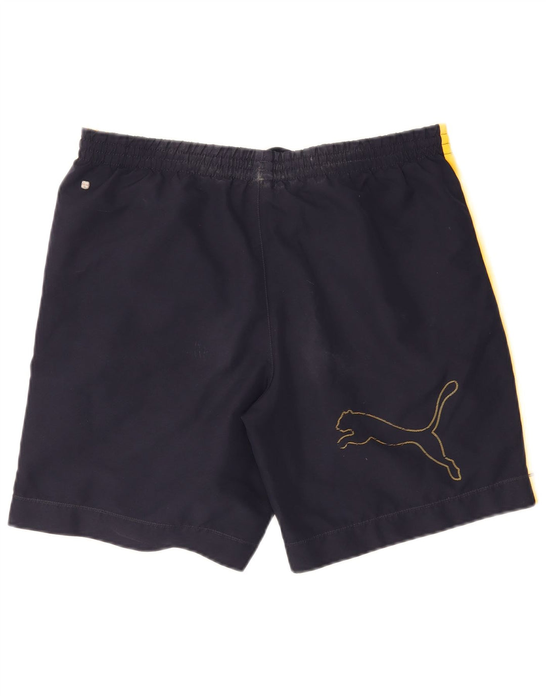 Puma Mens Graphic Swimming Shorts Medium Navy Blue Colourblock