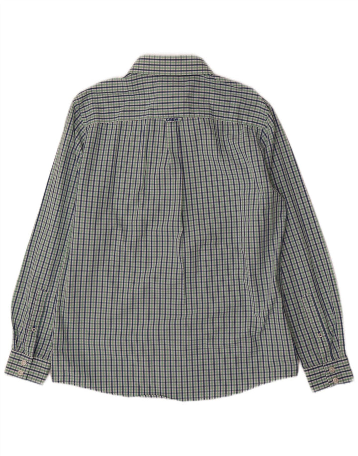 Crew Clothing Mens Classic Fit Shirt Medium Green Gingham Cotton