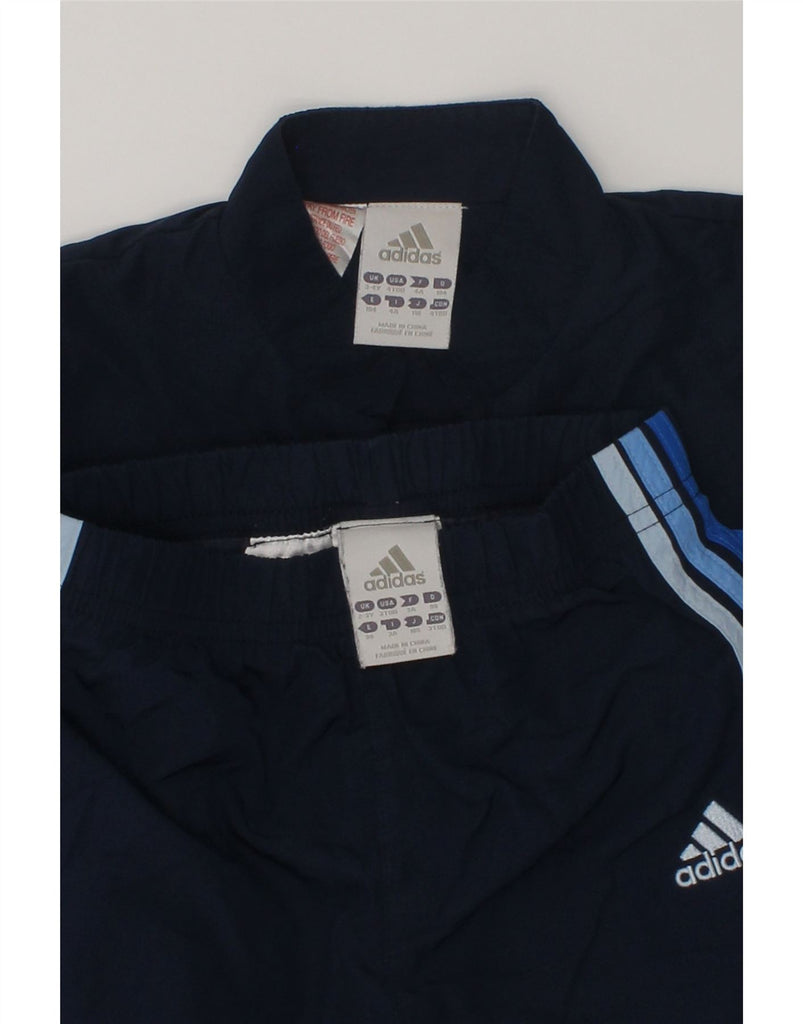 ADIDAS Boys Full Tracksuit 3-4 Years Navy Blue Polyester | Vintage Adidas | Thrift | Second-Hand Adidas | Used Clothing | Messina Hembry 