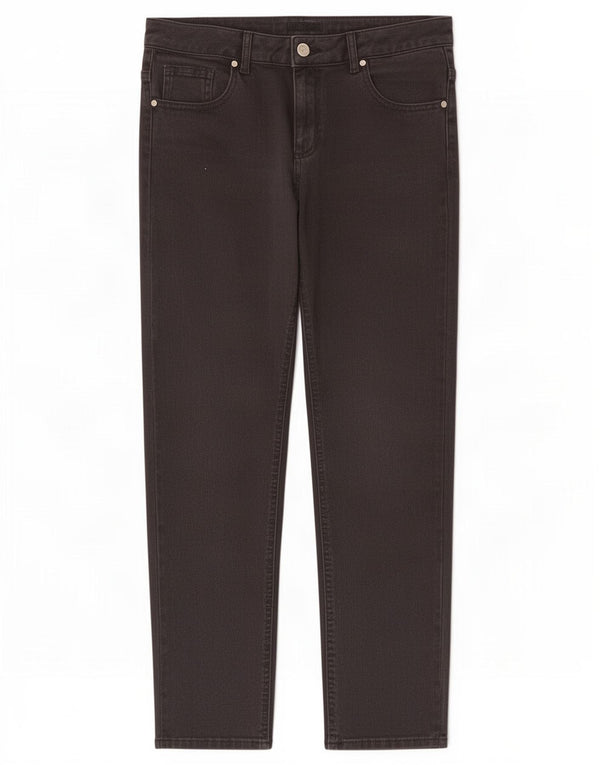 Hobbs Womens Straight Jeans UK 12 Medium W30 L26 Black Cotton