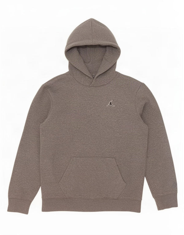 Jordan Boys Hoodie Jumper 13-14 Years Grey Cotton