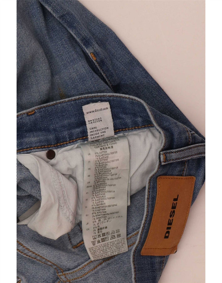Diesel Womens D-Mihtry Straight Jeans W32 L30 Blue Cotton