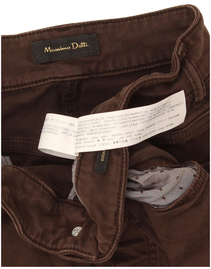 Massimo Dutti Mens Skinny Jeans W30 L28 Brown Cotton