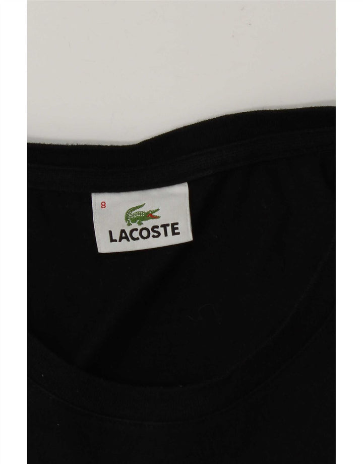 Lacoste Mens T-Shirt Top Size 8 3XL Black