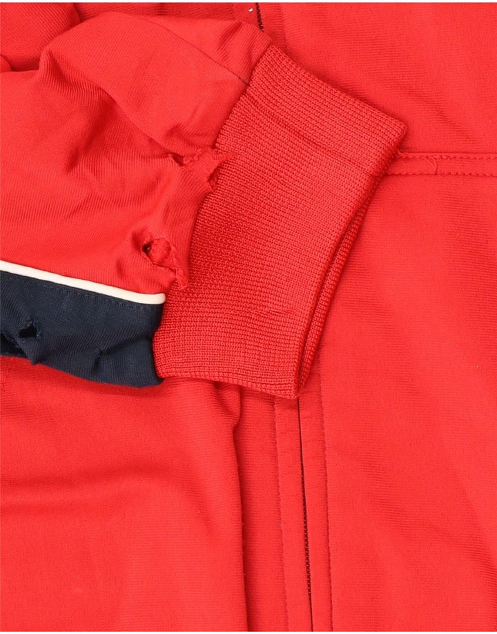 CHAMPION Boys Graphic Tracksuit Top Jacket 13-14 Years XL  Red Colourblock