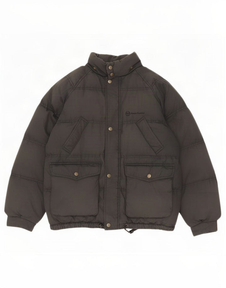 Sergio Tacchini Mens Padded Jacket UK 38 Medium Black Polyamide