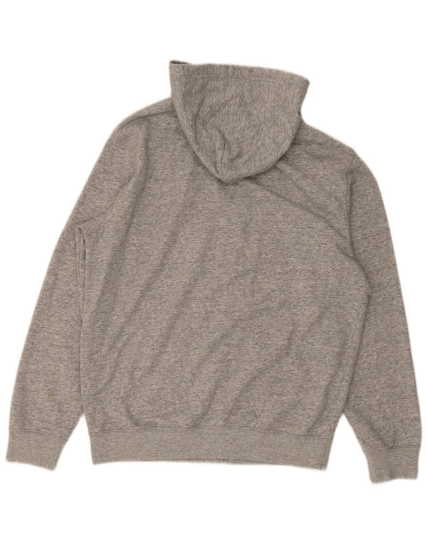 Champion Mens Zip Hoodie Sweater Large Grey Flecked