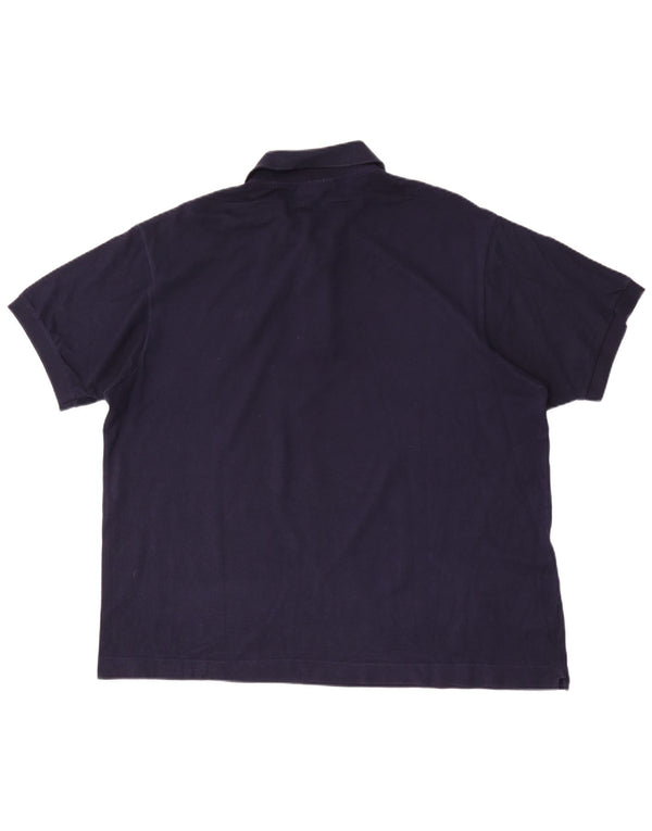 Lacoste Mens Classic Fit Polo Shirt Size 7 2XL Navy Blue Cotton