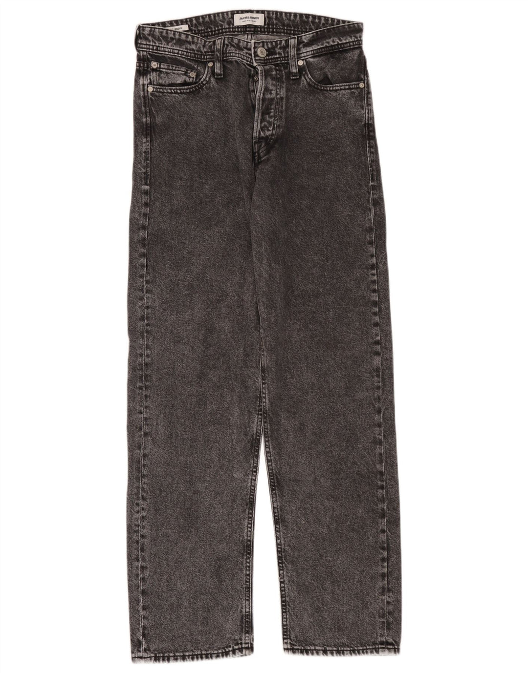 Jack & Jones Mens Eddie Straight Jeans W29 L34 Grey Cotton