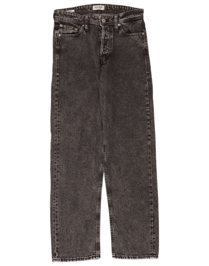 Jack & Jones Mens Eddie Straight Jeans W29 L34 Grey Cotton