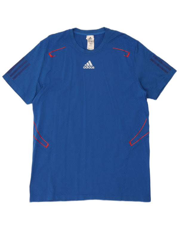 Adidas Mens Climacool T-Shirt Top XL Blue Polyamide