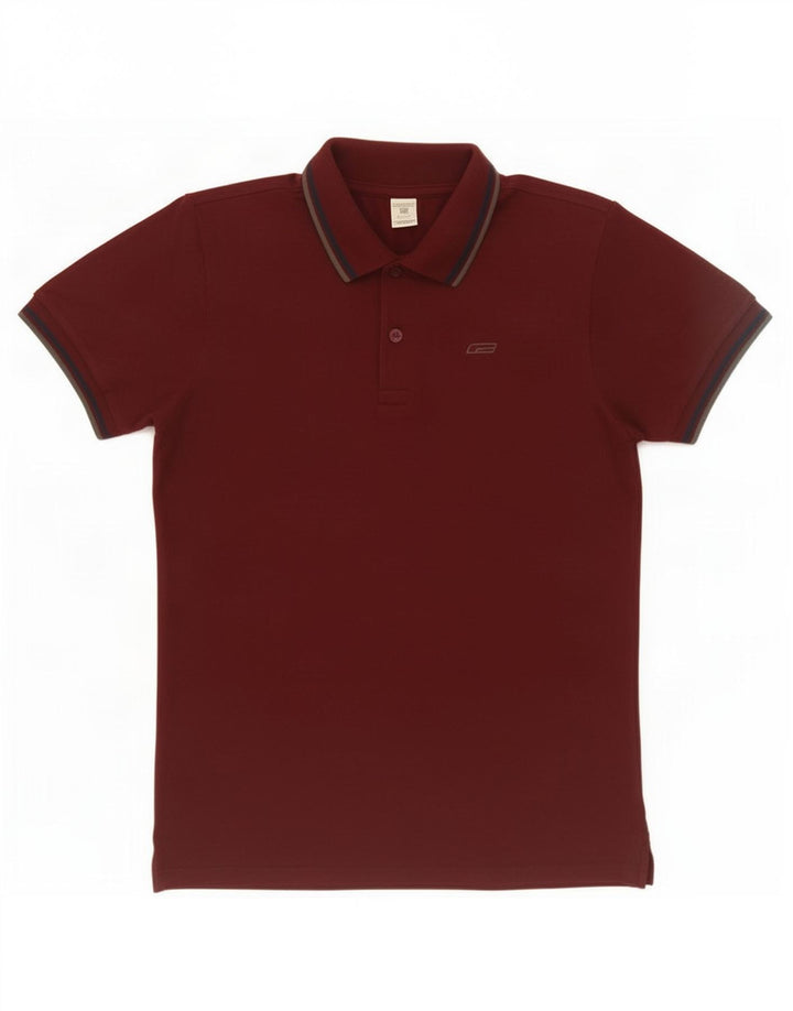 Jack & Jones Mens Polo Shirt Large Burgundy