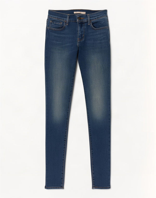 Levi's Womens 710 Super Skinny Jeans W28 L32 Blue Cotton