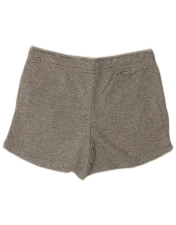 Nike Womens Sport Shorts UK 10 Small  Grey Cotton