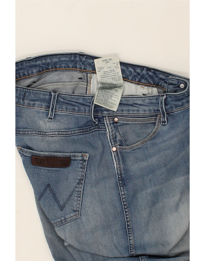 WRANGLER Womens Straight Jeans W30 L30  Blue Cotton | Vintage Wrangler | Thrift | Second-Hand Wrangler | Used Clothing | Messina Hembry 