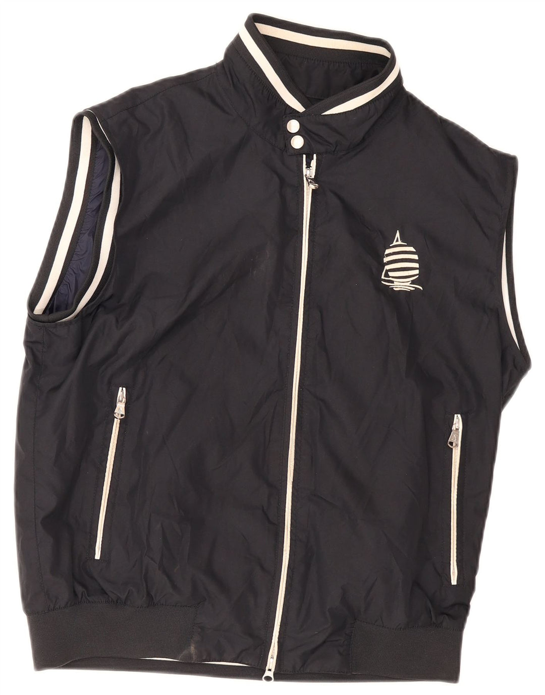 Marina Yachting Mens Gilet IT 52 XL Black Polyester