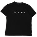 Ted Baker Mens Graphic T-Shirt Top Size 4 Large Black Cotton