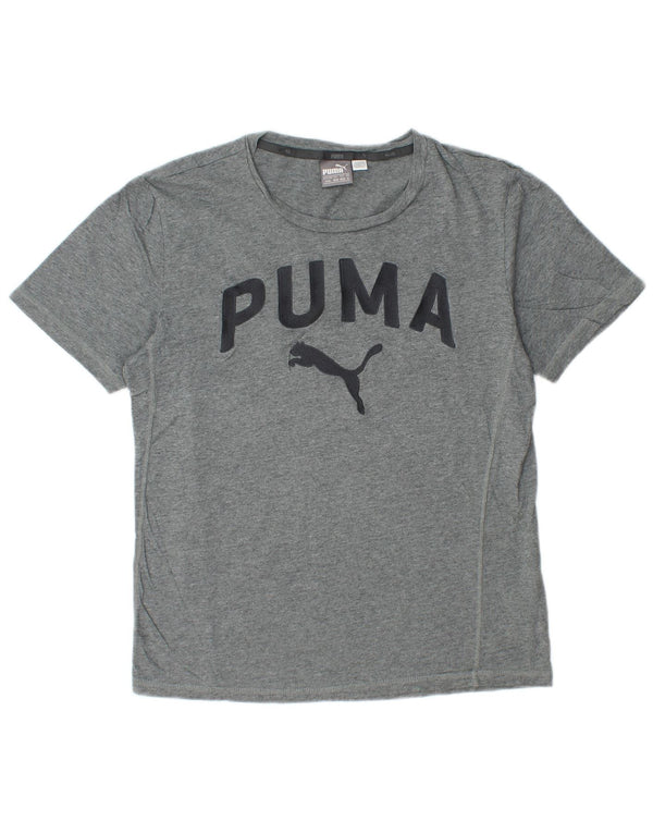 Puma Mens Graphic T-Shirt Top Medium Grey Cotton
