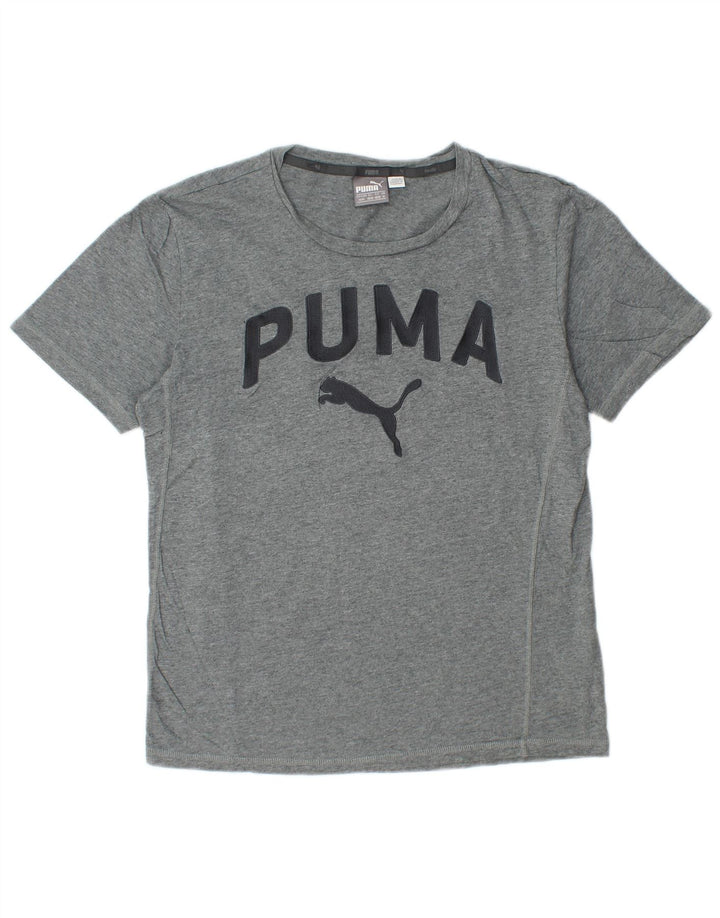 Puma Mens Graphic T-Shirt Top Medium Grey Cotton