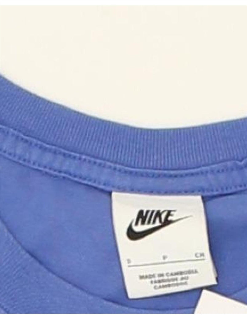 NIKE Mens Graphic T-Shirt Top Small Blue Cotton | Vintage Nike | Thrift | Second-Hand Nike | Used Clothing | Messina Hembry 