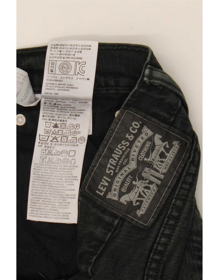 Levi's Womens Straight Jeans W32 L30 Black Cotton