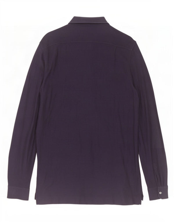 Ermenegildo Zegna Mens Shirt IT 50 Medium Navy Blue Cotton