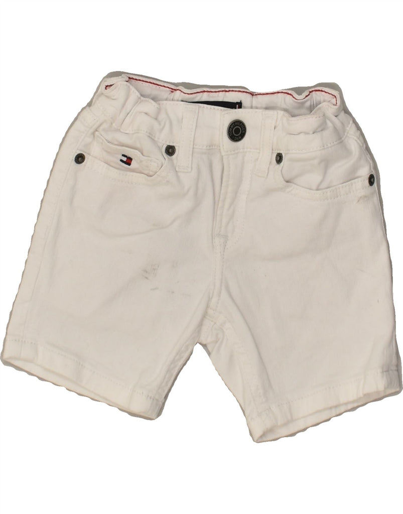 TOMMY HILFIGER Boys Denim Shorts 3-4 Years W20  White Cotton | Vintage Tommy Hilfiger | Thrift | Second-Hand Tommy Hilfiger | Used Clothing | Messina Hembry 