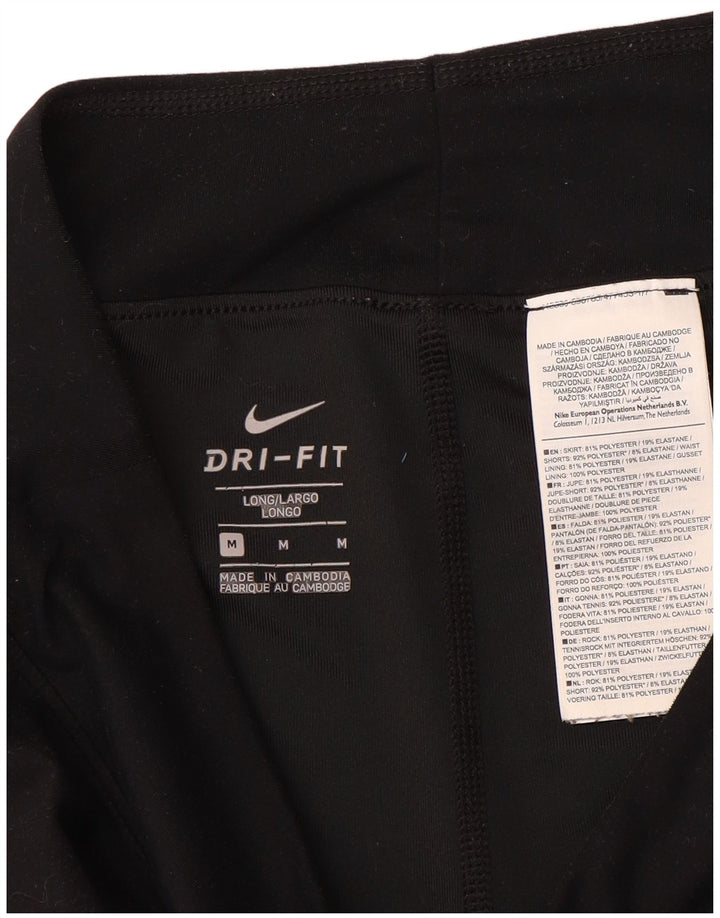 Nike Womens Dri Fit Tennis Skirt UK 14 Medium  Black Polyester