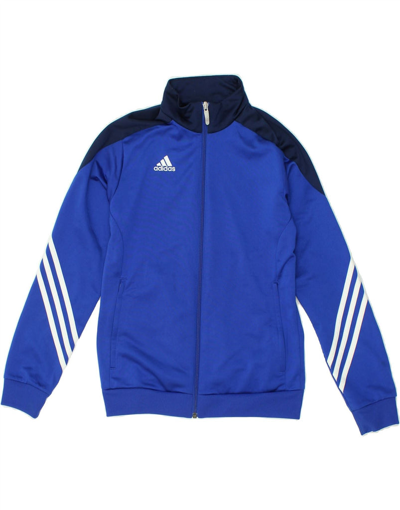 ADIDAS Boys Graphic Tracksuit Top Jacket 11-12 Years Large Blue | Vintage Adidas | Thrift | Second-Hand Adidas | Used Clothing | Messina Hembry 