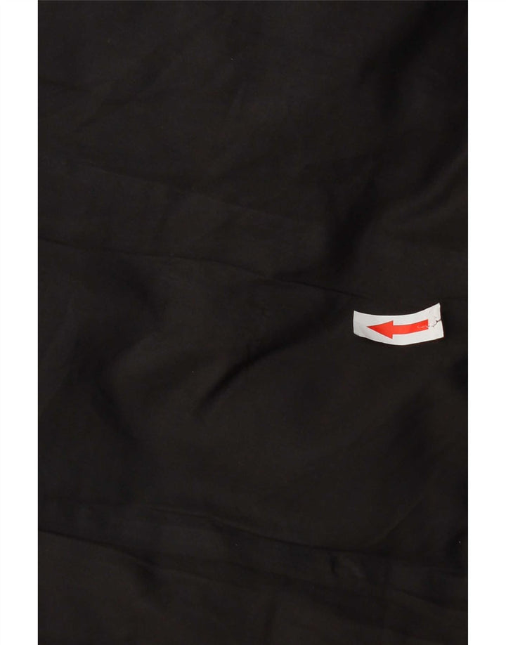 Zara Womens Longline Hooded Padded Gilet UK 14 Medium Black Polyester