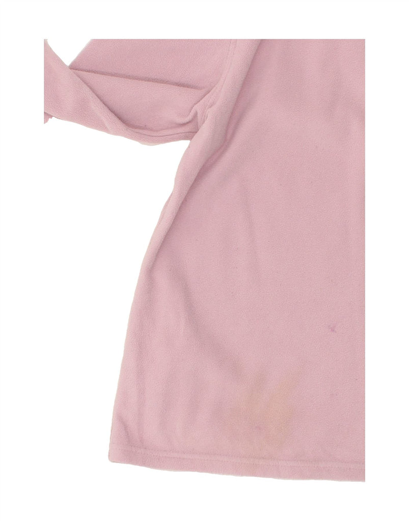 MOUNTAIN WAREHOUSE Womens Zip Neck Fleece Jumper UK 16 Large Pink Vintage Mountain Warehouse and Second-Hand Mountain Warehouse from Messina Hembry 
