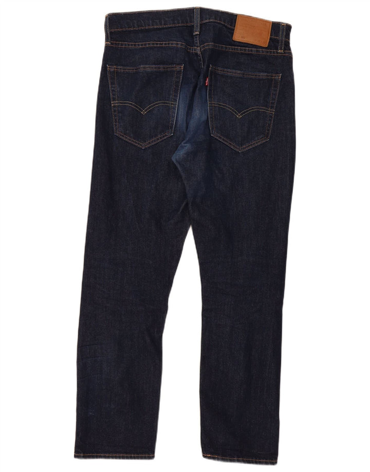 Levi's Womens 502 Straight Jeans W32 L30 Navy Blue