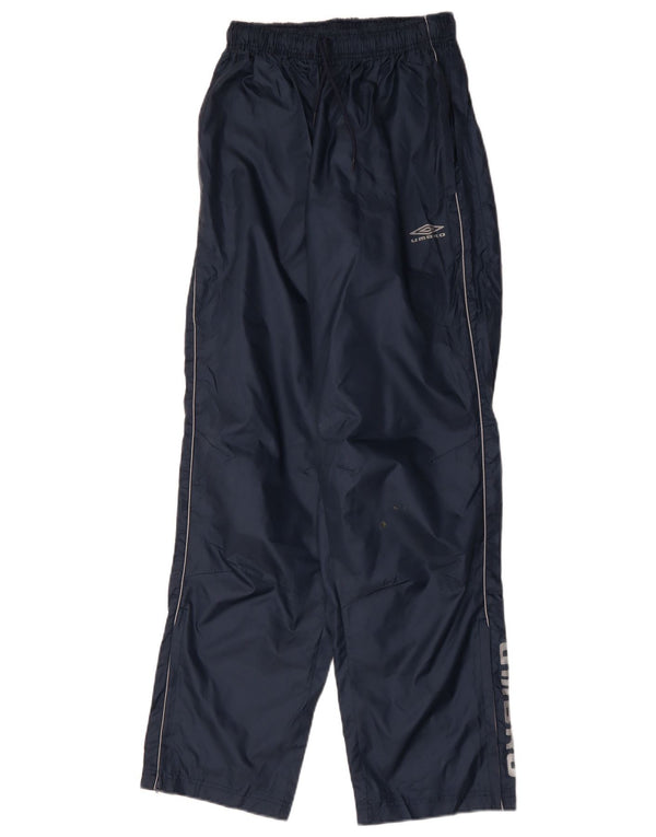 UMBRO Mens Graphic Tracksuit Trousers Medium  Navy Blue Nylon