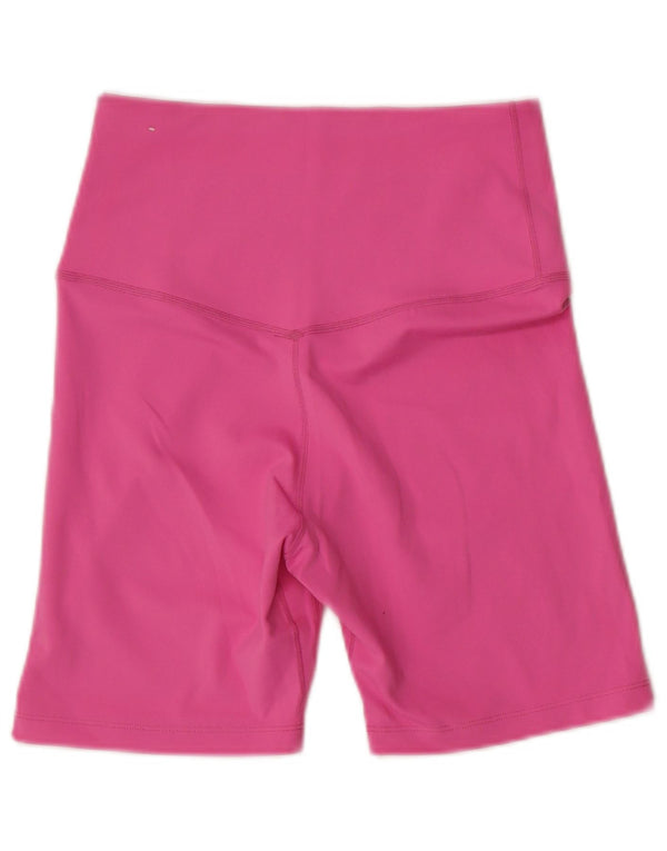 Nike Womens Dri Fit Sport Shorts UK 8 Small Pink Polyester