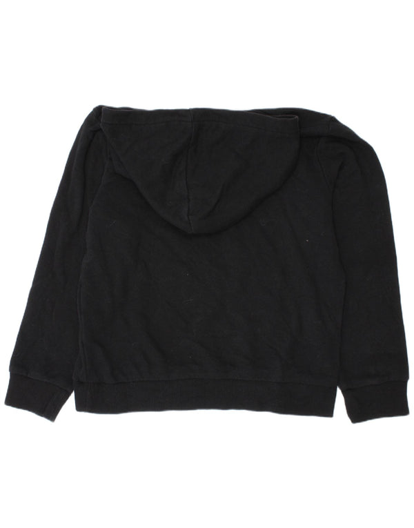 Puma Boys Graphic Hoodie Jumper 7-8 Years Small Black Cotton